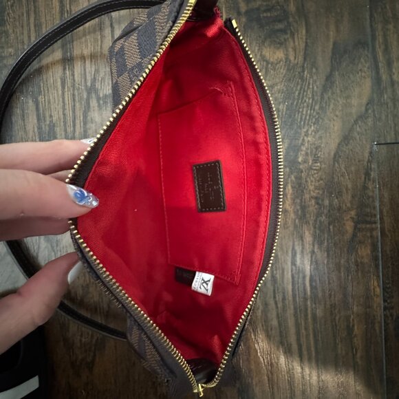 LV Brown Check Pochette Damier Shoulder Bag - Picture 7 of 8